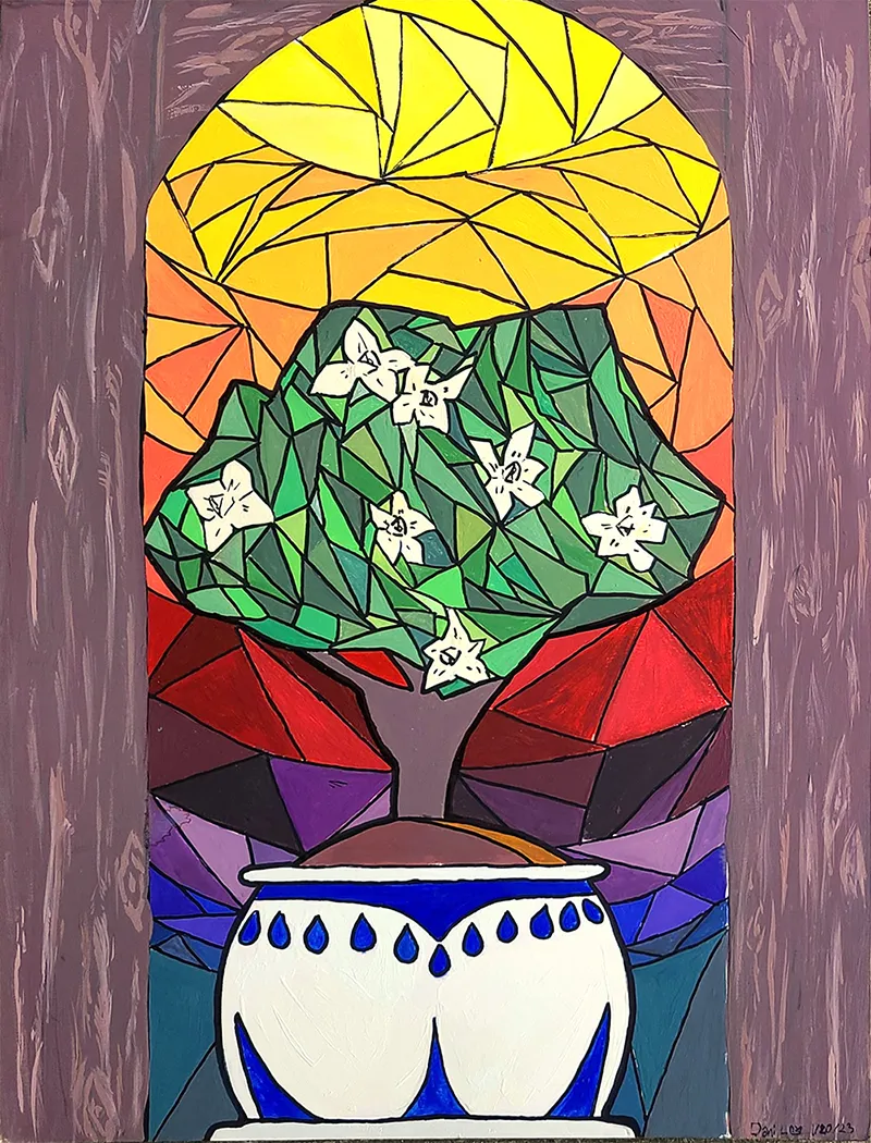 "Rainbow Bonsai" by Danielle Lorentz, 10th grade at Evergreen