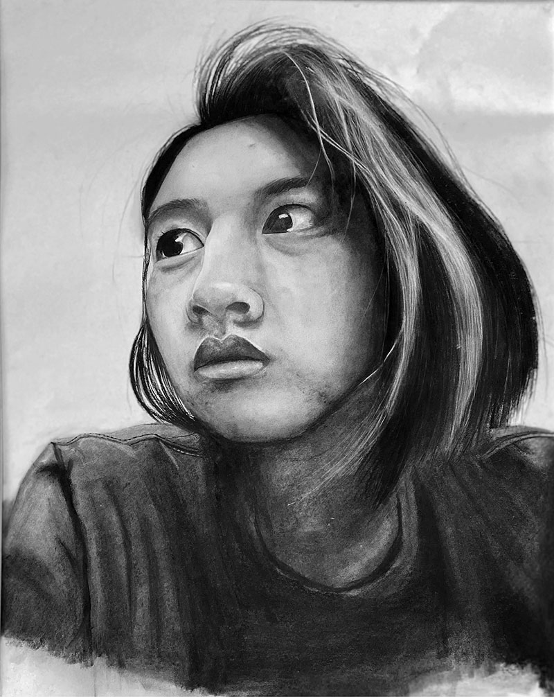 "The real me that you see" by Patricia Catacutan, 12th grade at Ridgefield