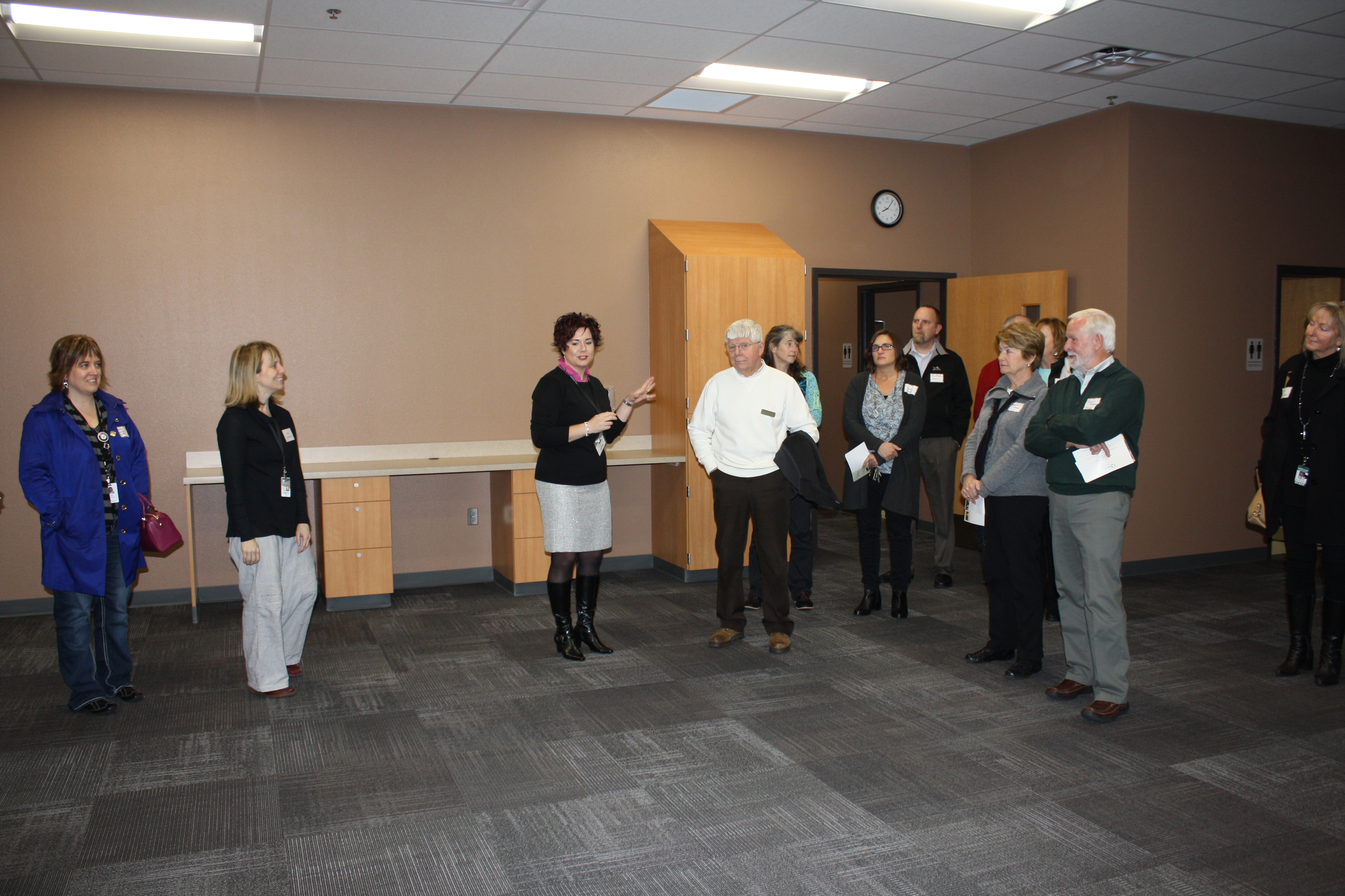 Staff touring new Quest facility