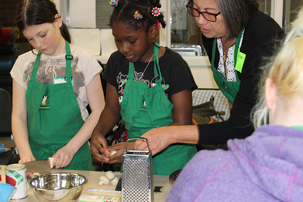 Evergreen middle schoolers learn nutritional cooking with free six week class