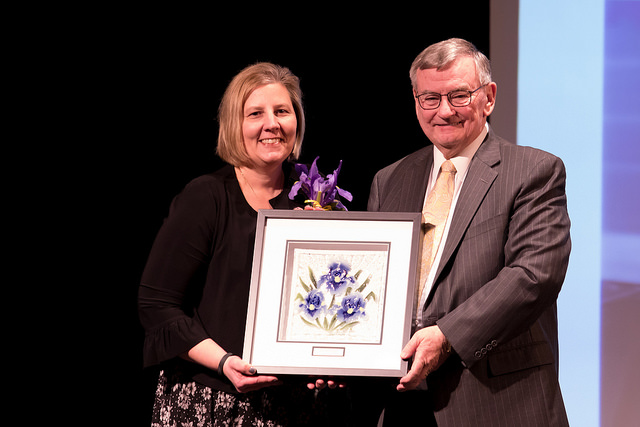 Evergreen Public Schools Board member Julie Bocanegra receives 2018 Iris Award