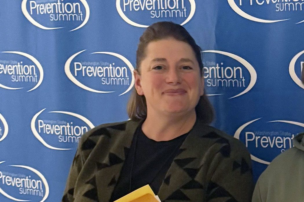 Angela Kruger receives Youth Prevention Leader Award from Washington State Health Care Authority