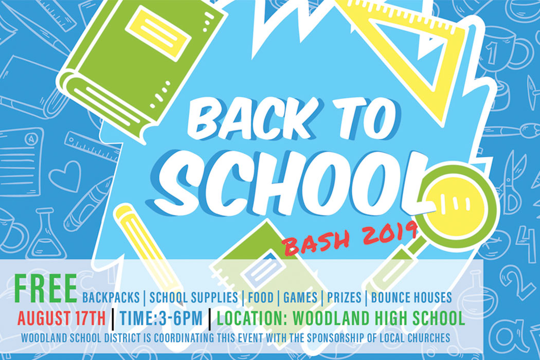 Back to School Bash at Woodland Public Schools provides free backpacks and school supplies for students