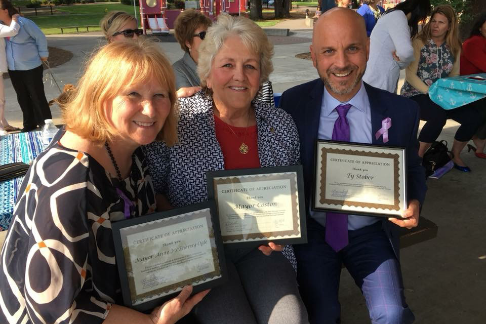 Mayor McEnerny-Ogle of Vancouver, Mayor Colton of Washougal and Vancouver Councilmember Stober recognized for their support