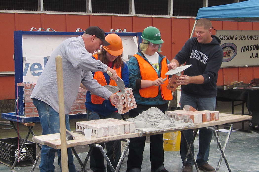 Students get their hands on heavy machinery at Apprenticeship and Trades Fair