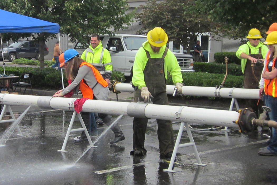 Students get their hands on heavy machinery at Apprenticeship and Trades Fair