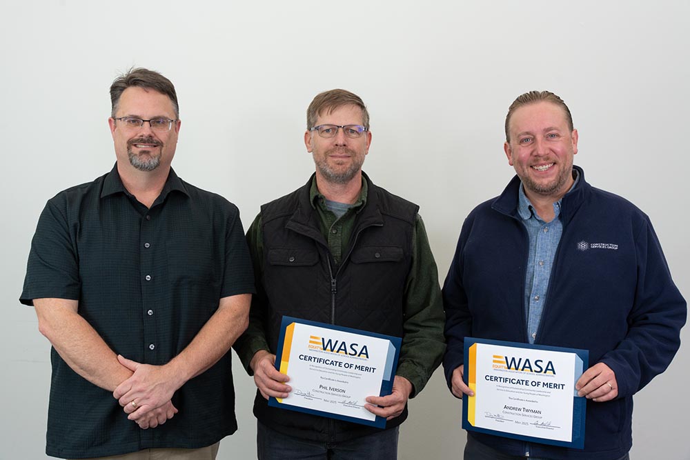 Phil Iverson and Andrew Twyman, Construction Services Group, ESD 112