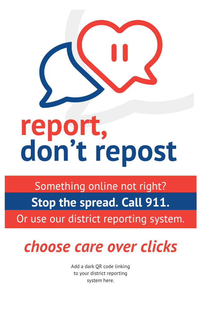 report, don't repost poster on white background