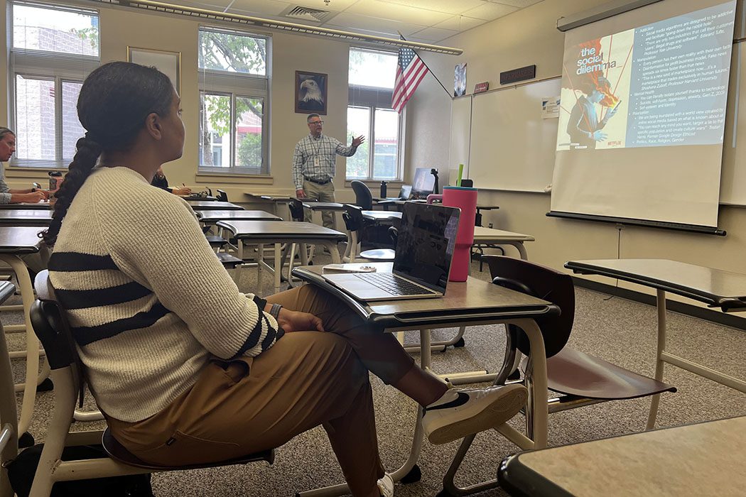 ESD112's Travis Effinger presents Youth Internet Radicalization in a breakout session