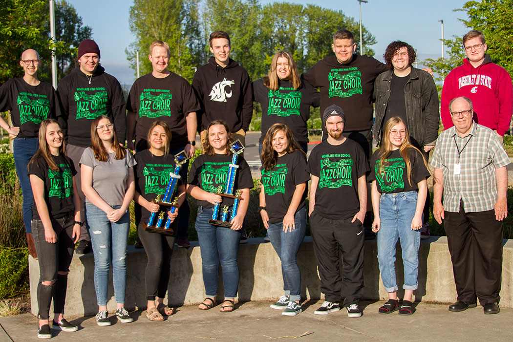 Woodland High School Jazz Choir takes home first place two years in a row at Commencement Bay Jazz Festival