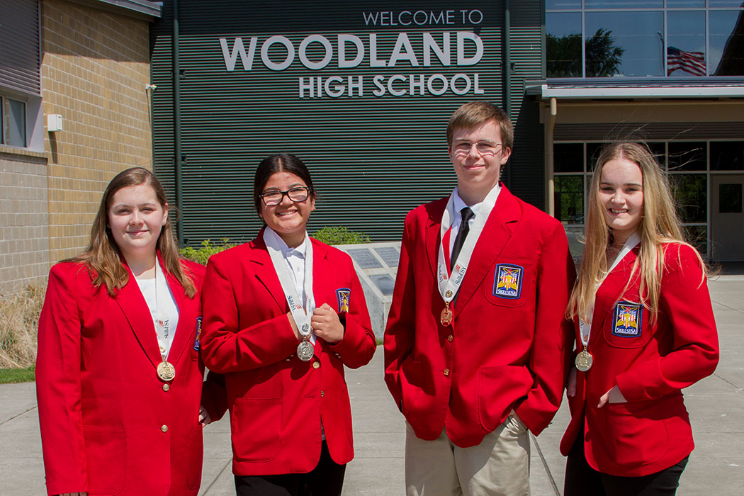 Woodland High School's SkillsUSA team brings home medals including Adviser of the Year