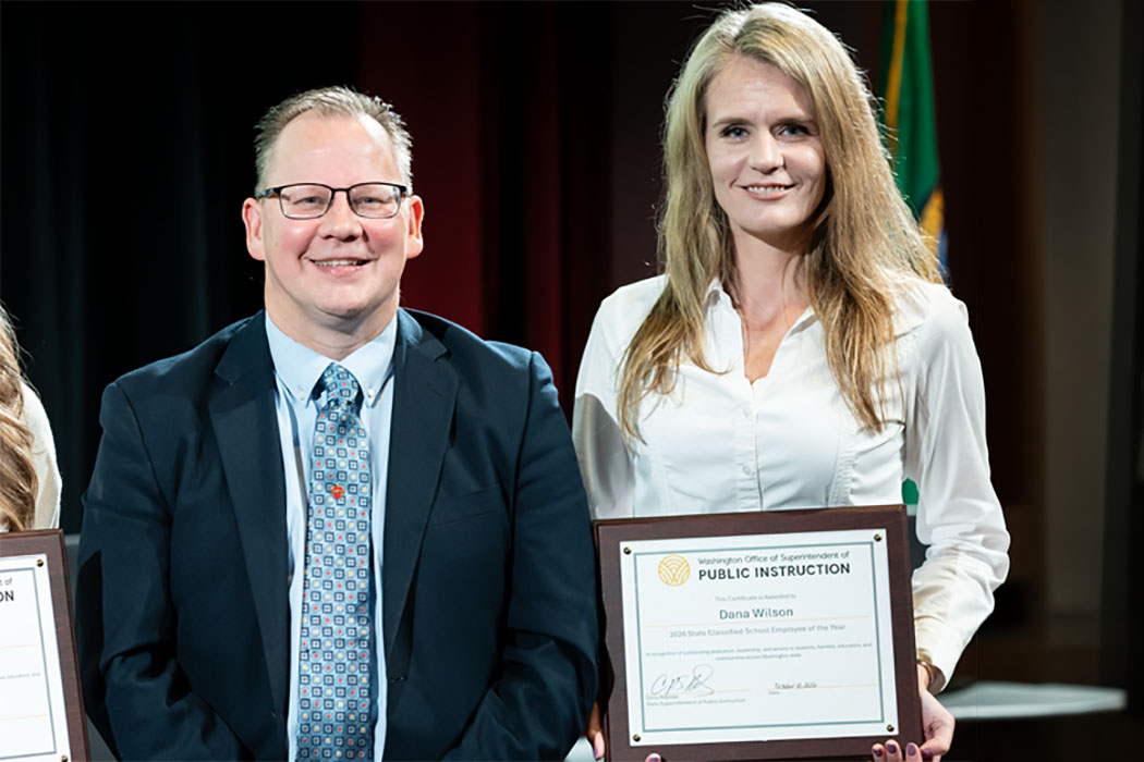 Washougal School District's Dana Wilson named Washington State Classified School Employee of the Year